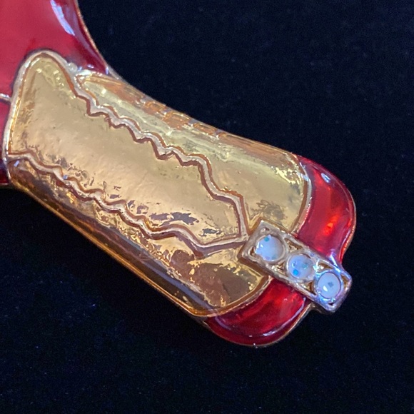 Vintage Western Mates Cowgirl Boot Pin Brooch - Picture 4 of 6